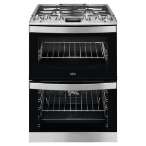 AEG CKB6540ACM 116L Double Gas Cooker with 4 Gas Hob Burners