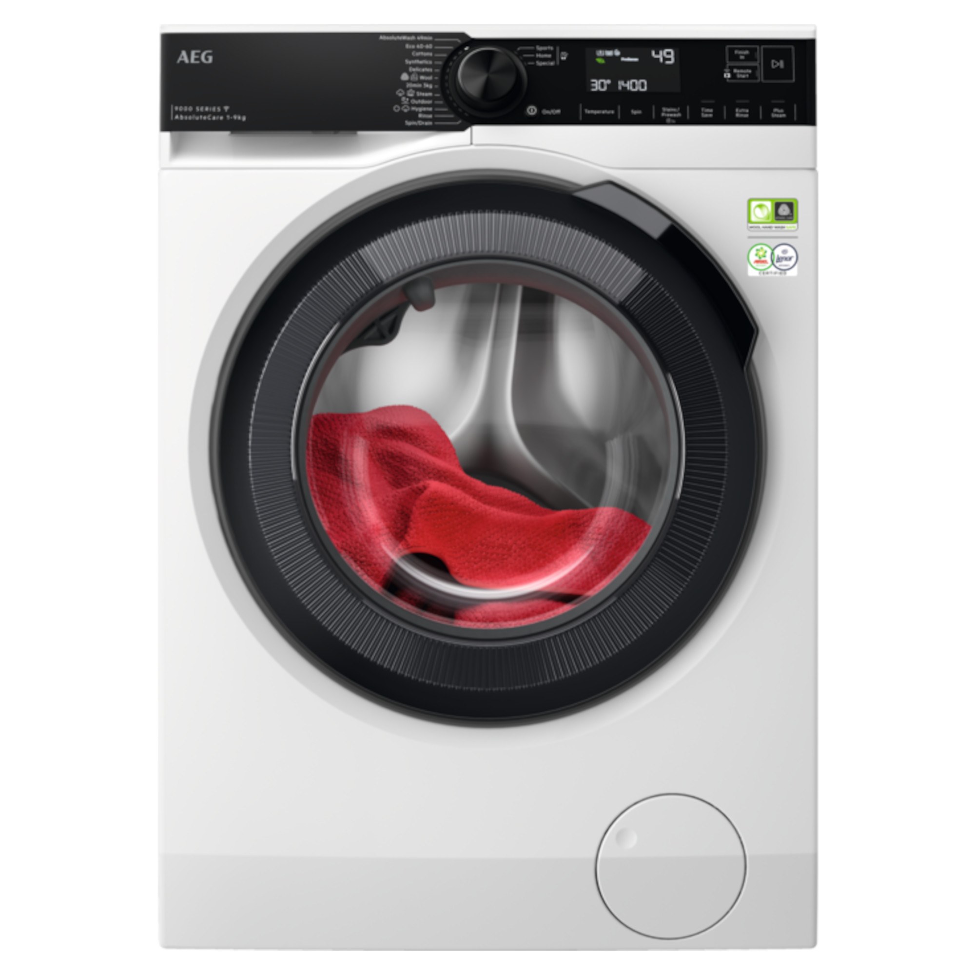 aeg lfr94946ws 9000 absolutecare 9kg washing machine AEG LFR94946WS 9000 AbsoluteCare 9kg Washing Machine