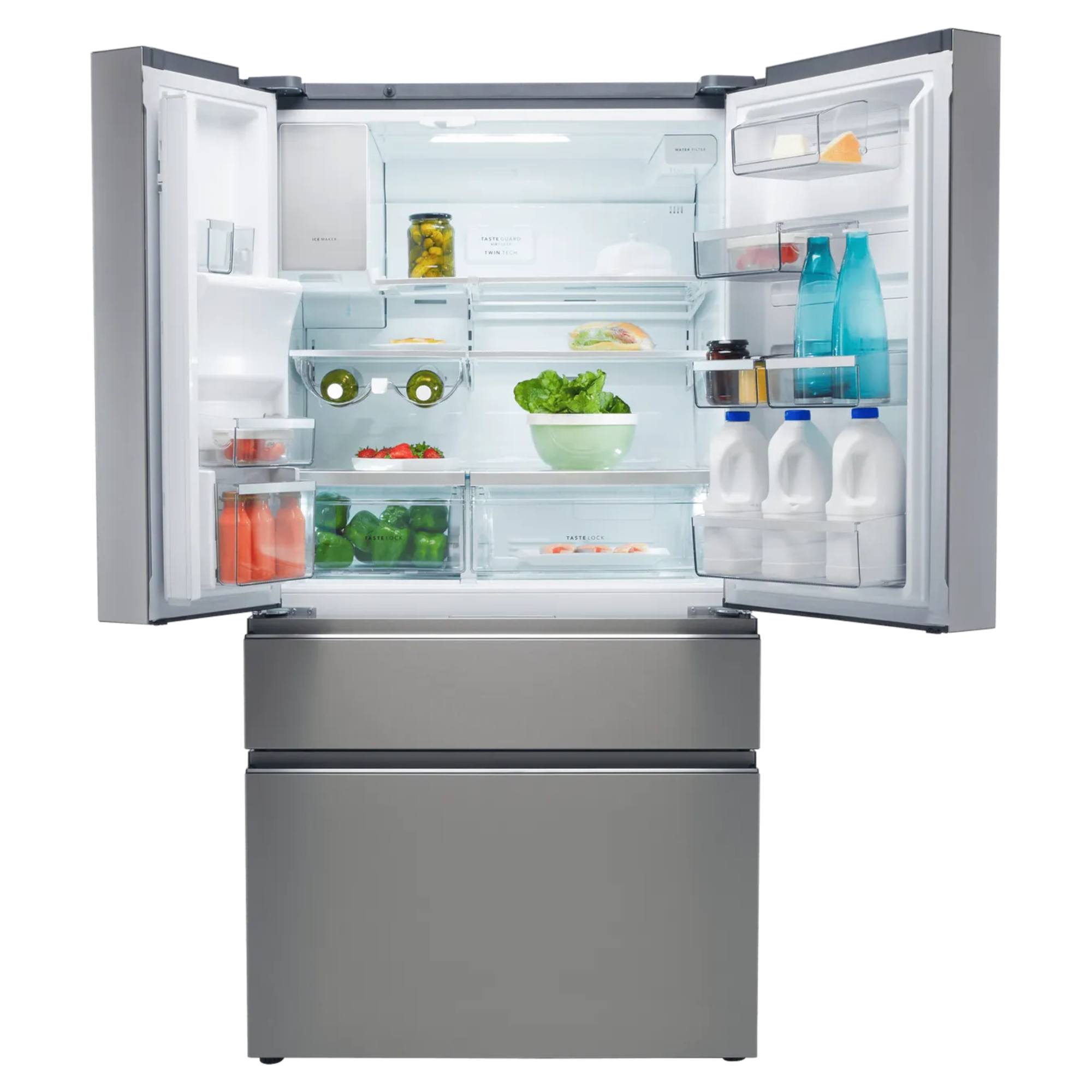 aeg rmb954f9vx 617l american fridge freezer with ice + water dispensers s/steel AEG RMB954F9VX 617L American Fridge Freezer with Ice + Water Dispensers - S/Steel