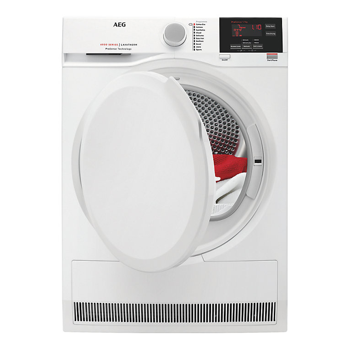 aeg t6dbg720n 7kg load condenser tumble dryer white AEG T6DBG720N 7kg Load Condenser Tumble Dryer - White