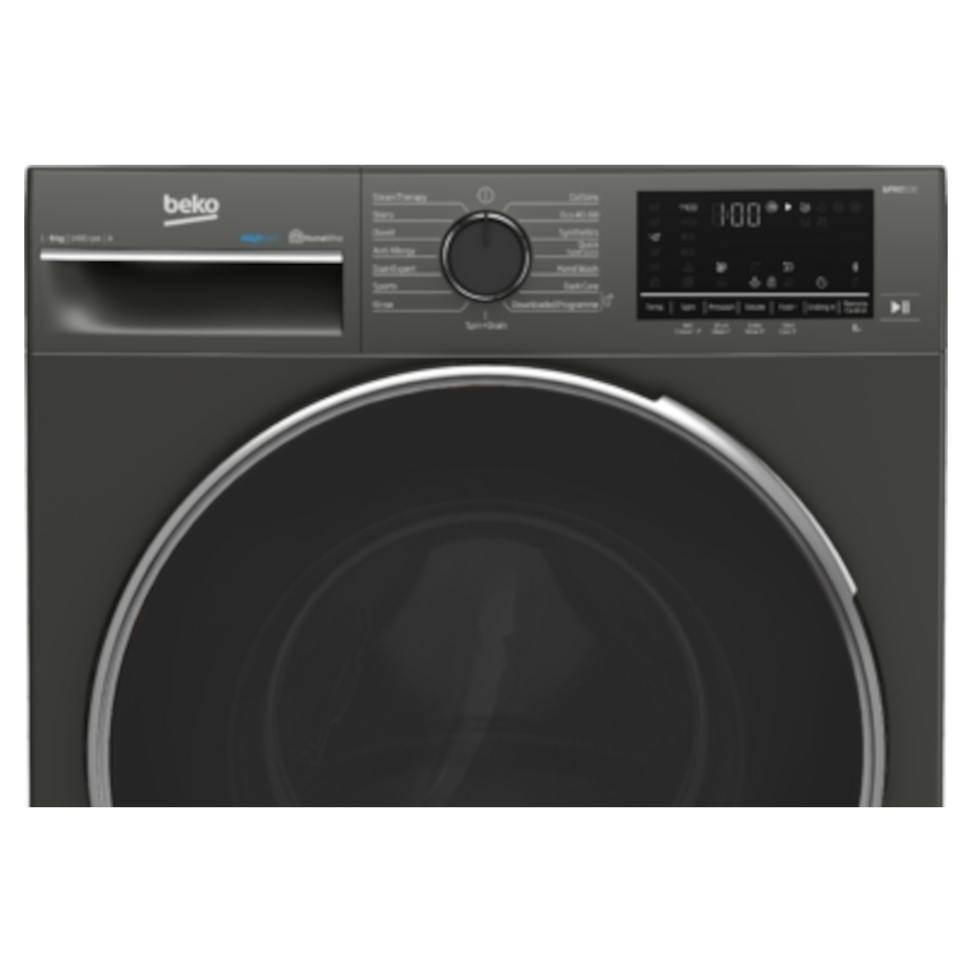 beko b5w5941ag freestanding 9kg 1400rpm washing machine graphite Beko B5W5941AG Freestanding 9kg 1400rpm Washing Machine - Graphite