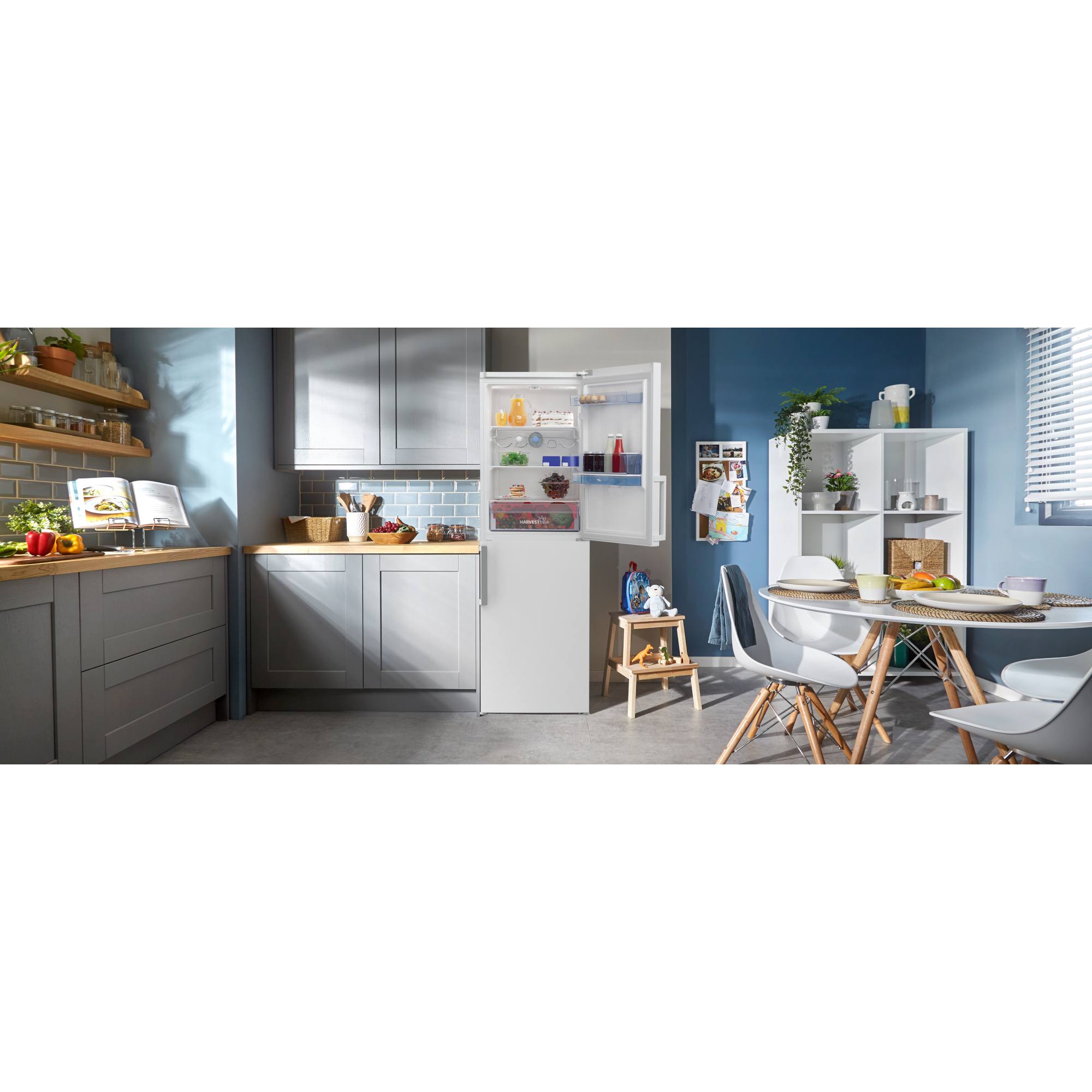 beko cfp3691dv frost free combi fridge freezer with harvestfresh Beko CFP3691DV Frost Free Combi Fridge Freezer with HarvestFresh