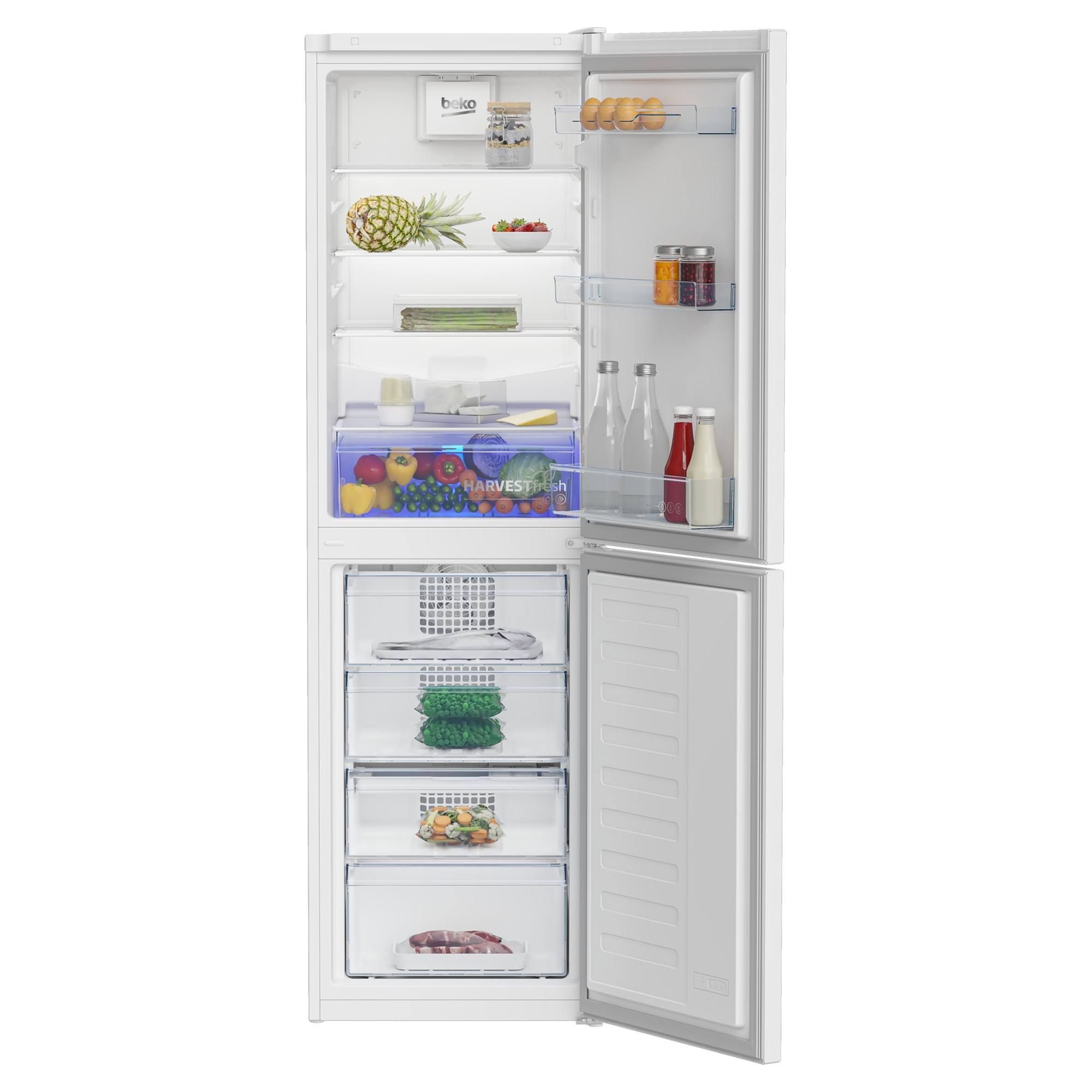 beko cng3582v harvestfresh total frost free combi fridge freezer Beko CNG3582V HarvestFresh Total Frost-Free Combi Fridge Freezer