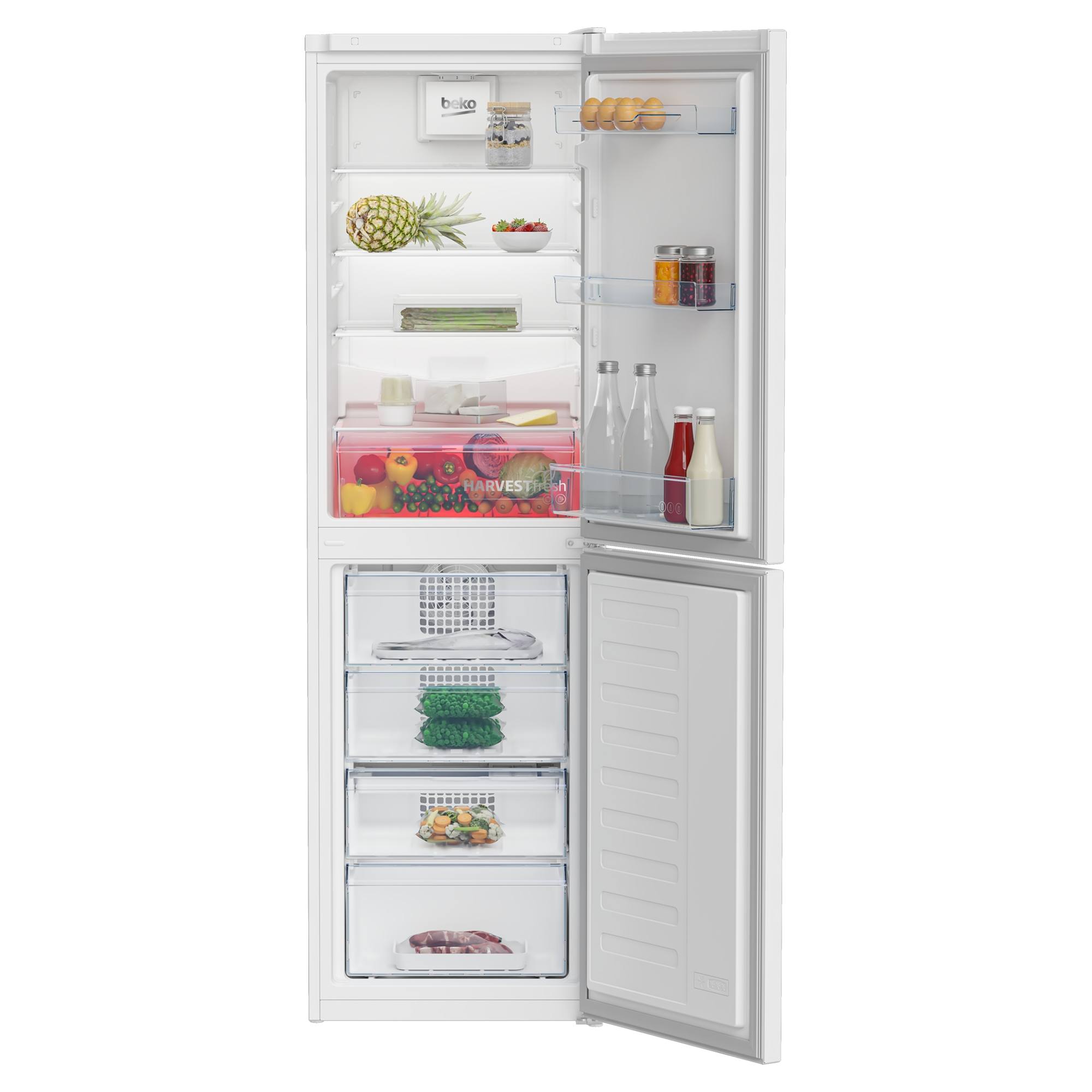 beko cng3582v harvestfresh total frost free combi fridge freezer Beko CNG3582V HarvestFresh Total Frost-Free Combi Fridge Freezer