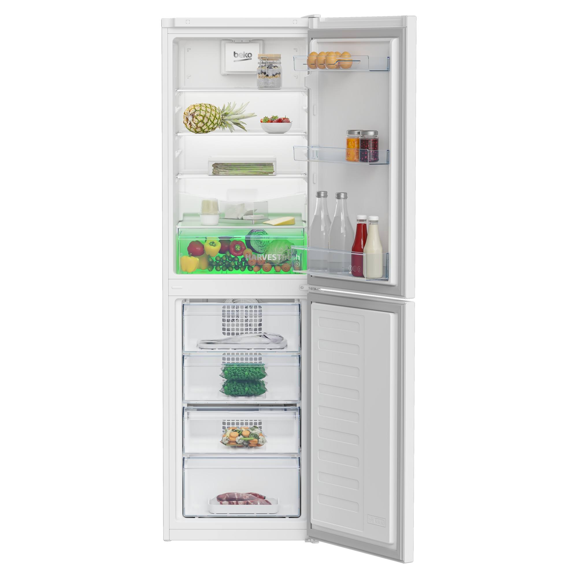 beko cng3582v harvestfresh total frost free combi fridge freezer Beko CNG3582V HarvestFresh Total Frost-Free Combi Fridge Freezer