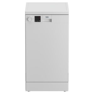 Beko DVS04X20W 10 Place Setting Freestanding Slimline Dishwasher