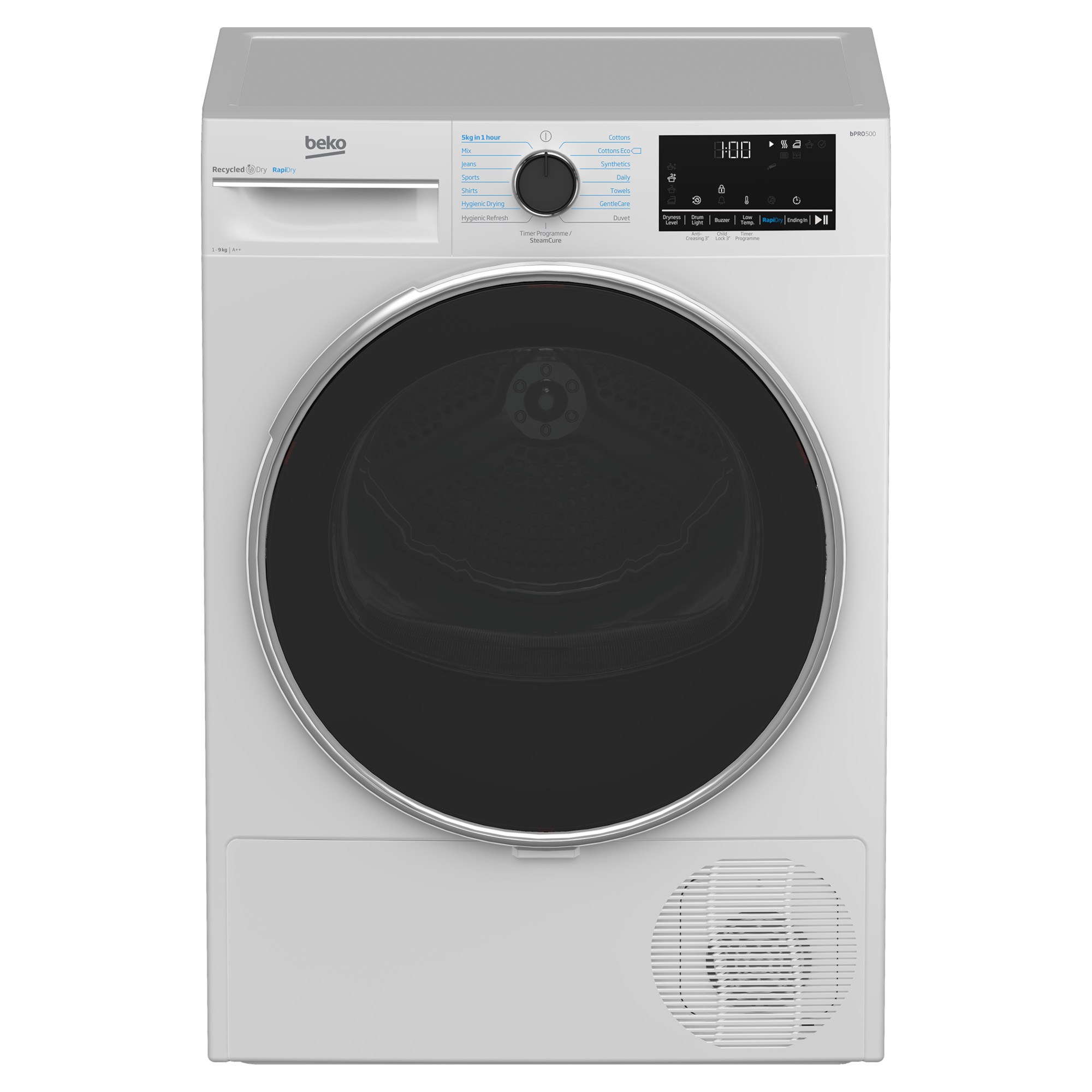 beko pro rapidry b5t4923rw 9kg heat pump tumble dryer Beko Pro RapiDry B5T4923RW 9kg Heat Pump Tumble Dryer