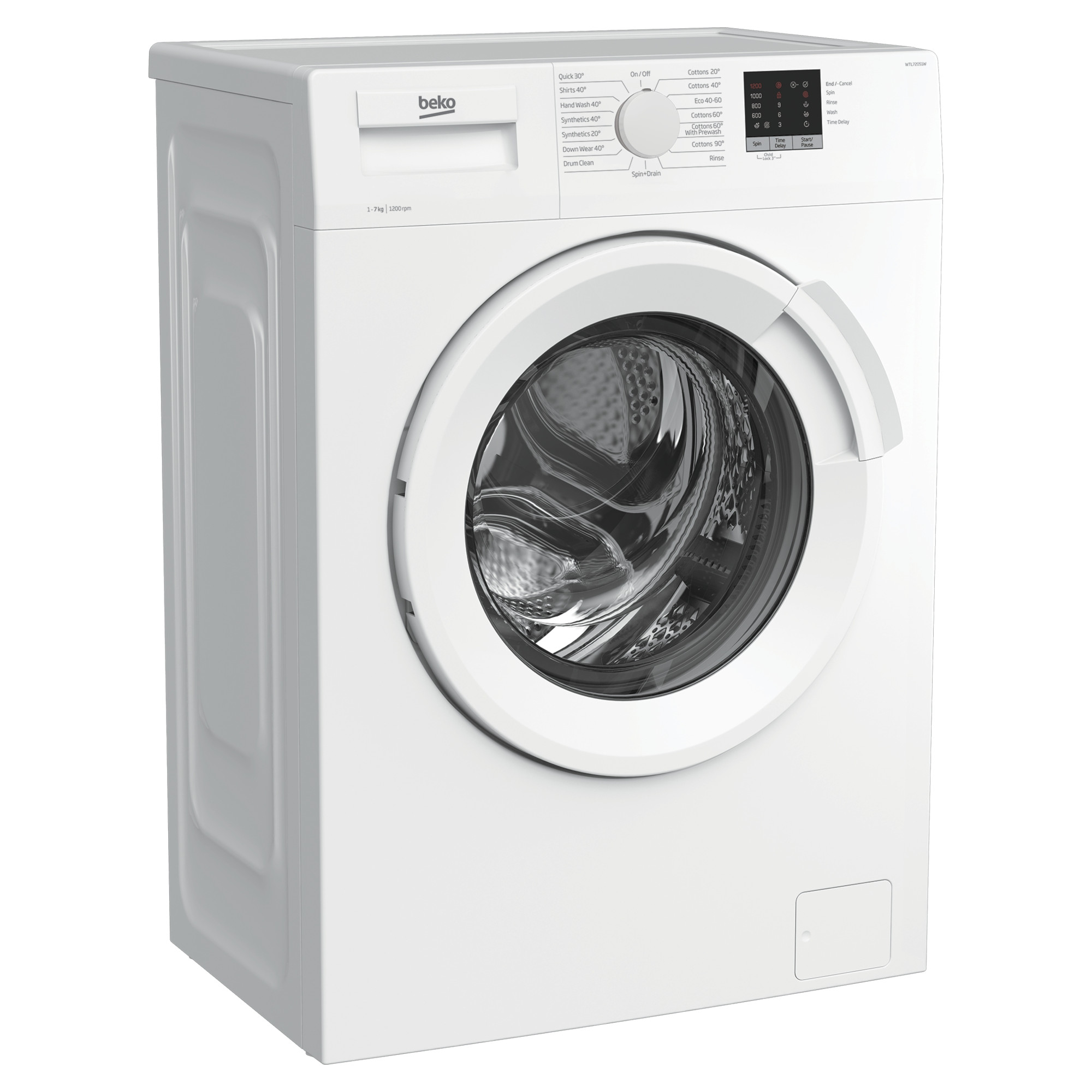beko wtl72051w 7kg 1200rpm freestanding washing machine Beko WTL72051W 7KG 1200rpm Freestanding Washing Machine