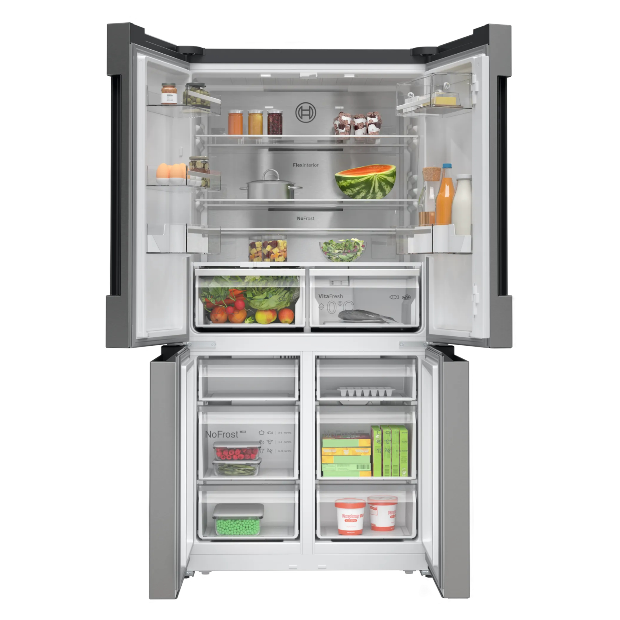 bosch kfn96apeag 605l led no frost fridge freezer inox Bosch KFN96APEAG 605l LED No Frost Fridge Freezer - Inox