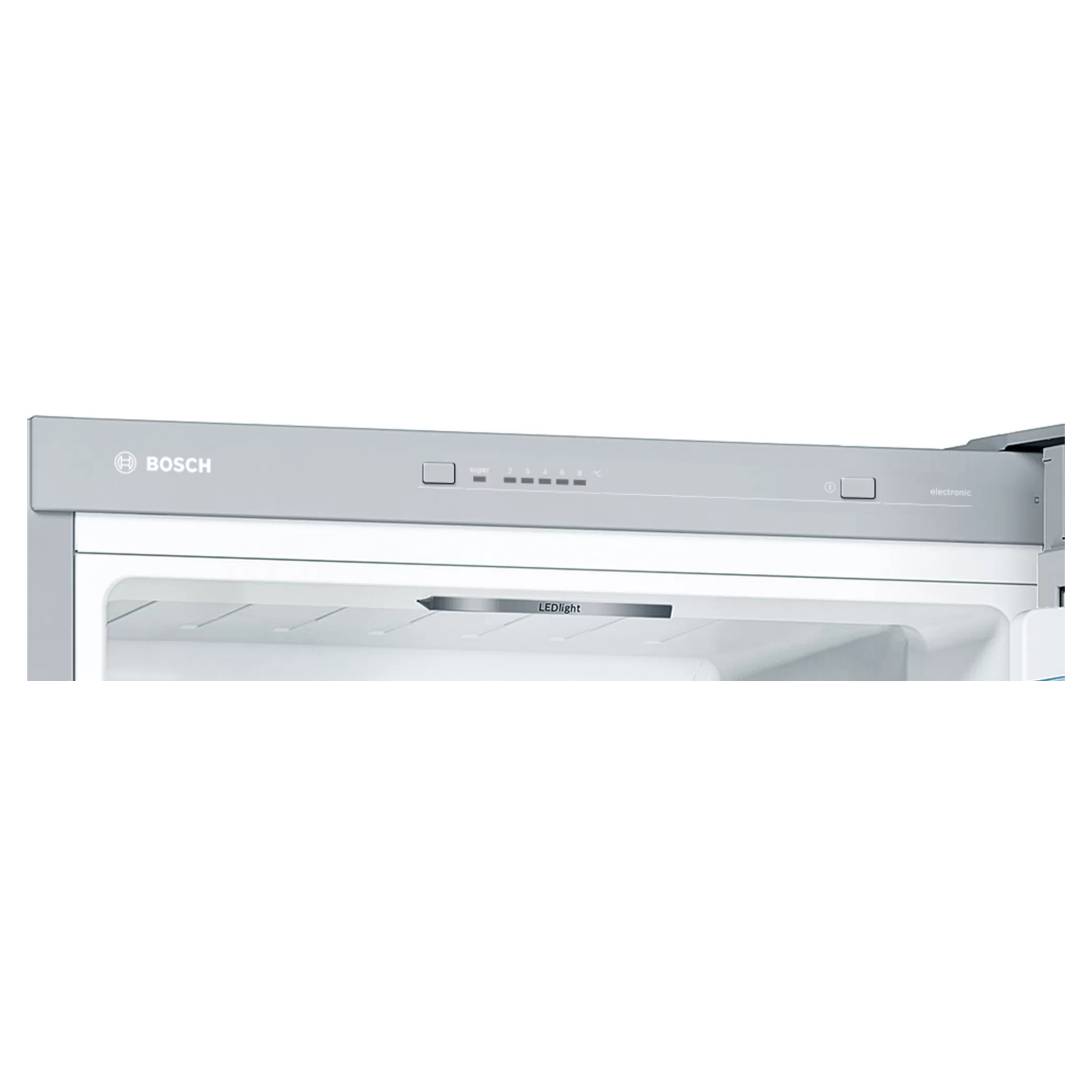 bosch kgv39vleag vitafresh freestanding fridge freezer stainless steel Bosch KGV39VLEAG VitaFresh Freestanding Fridge Freezer - Stainless Steel