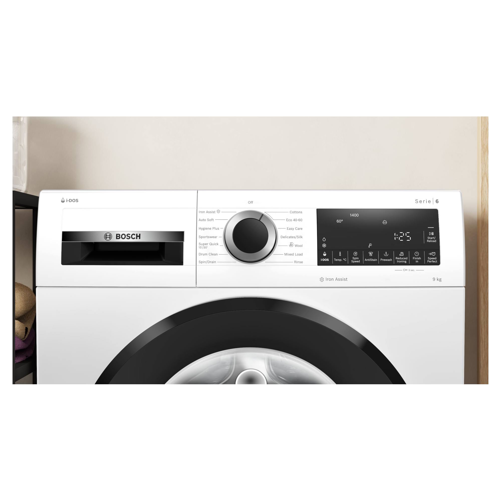 bosch seire 6 wgg244f9gb 9kg washing machine in white Bosch Seire 6 WGG244F9GB 9kg Washing Machine in White