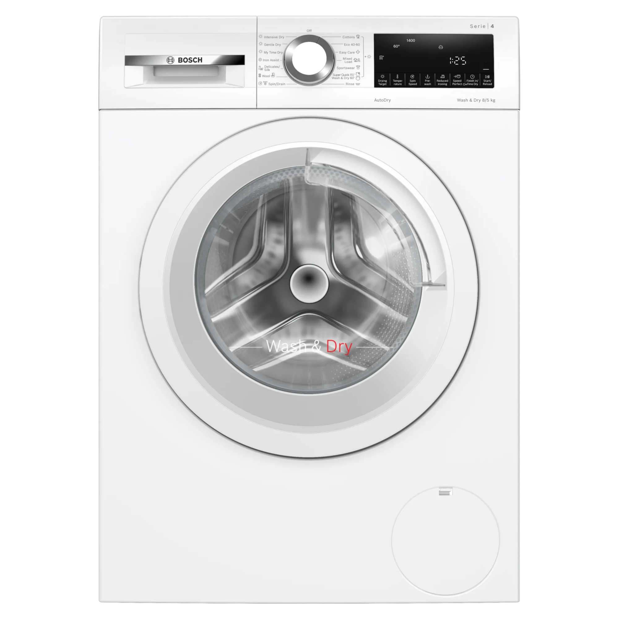 bosch serie 4 wna134u8gb 8kg wash 5kg dry washer dryer Bosch Serie 4 WNA134U8GB 8kg Wash 5kg Dry Washer Dryer
