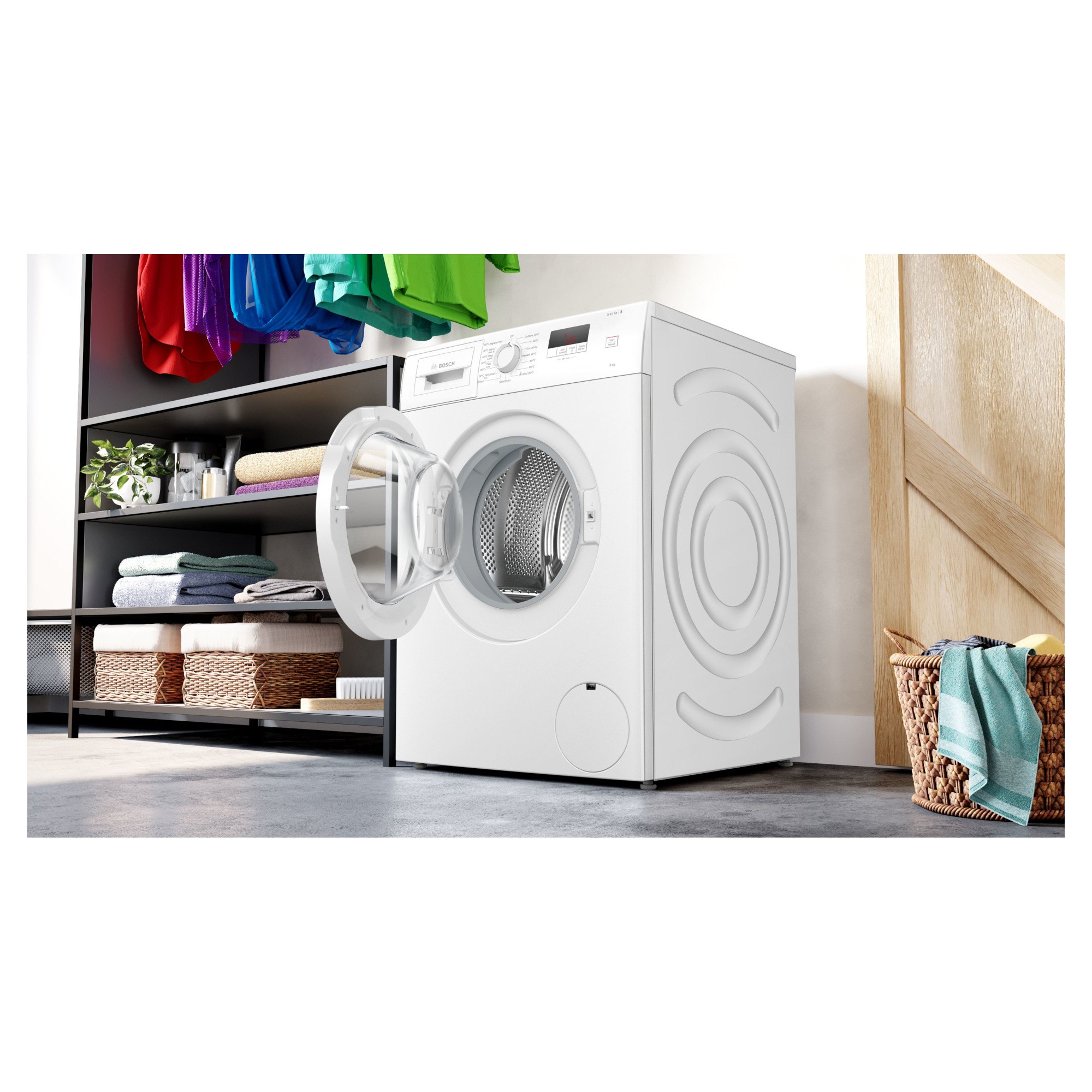 bosch waj28002gb 8kg 1400rpm washing machine in white Bosch WAJ28002GB 8kg 1400rpm Washing Machine in White