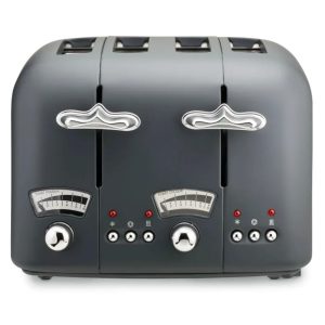 De'Longhi CT04 Argento Silva 4 Slice Toaster - Grey
