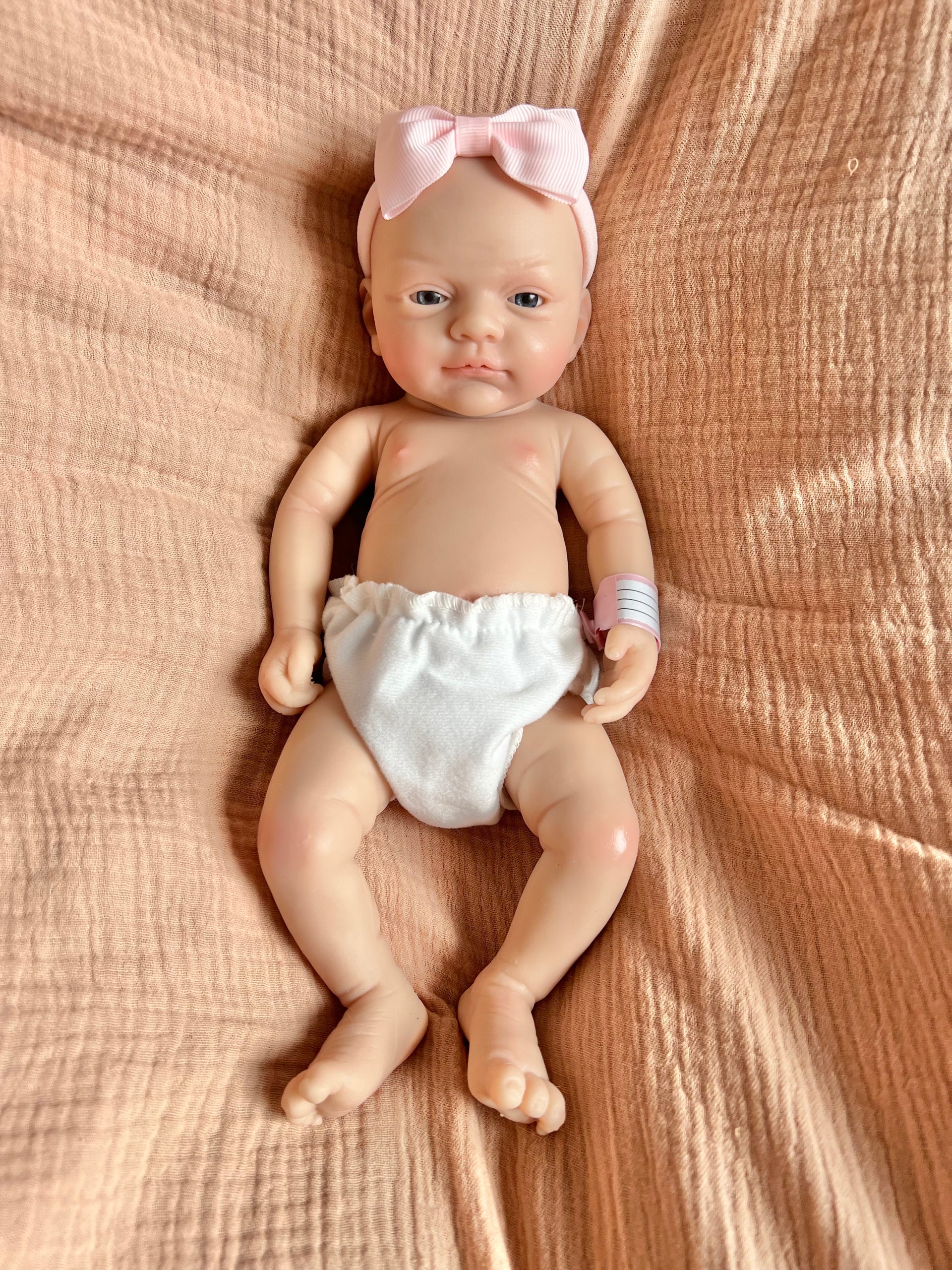 Freya – Full Body Silicone Reborn Baby Doll | Realistic Newborn Girl – Crafted with Care in the UK