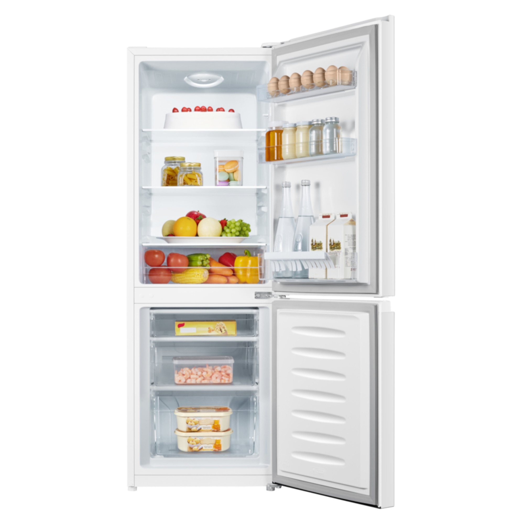 fridgemaster mc50165f 165l 60/40 freestanding fridge freezer Fridgemaster MC50165F 165L 60/40 Freestanding Fridge Freezer