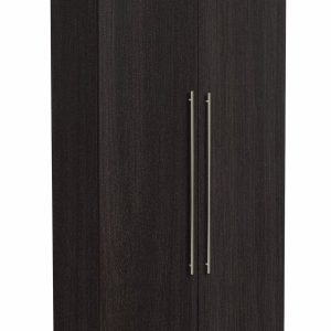 Habitat Atlas 2 Door Wardrobe - Black & Brown