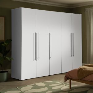 Habitat Atlas 5 Door Wardrobe - White