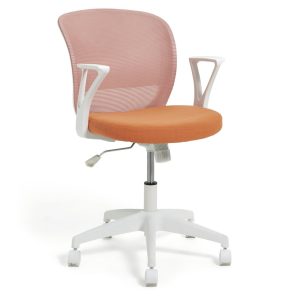 Habitat Beck Mesh Office Chair - Pink & Orange