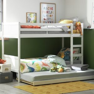 Habitat Detachable Bunk Bed with Trundle - White
