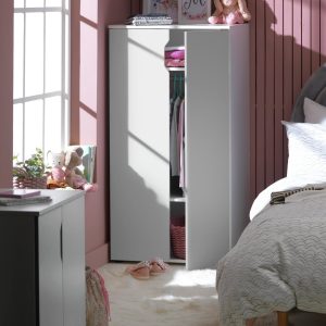 Habitat Pod 2 Door Short Wardrobe - Grey