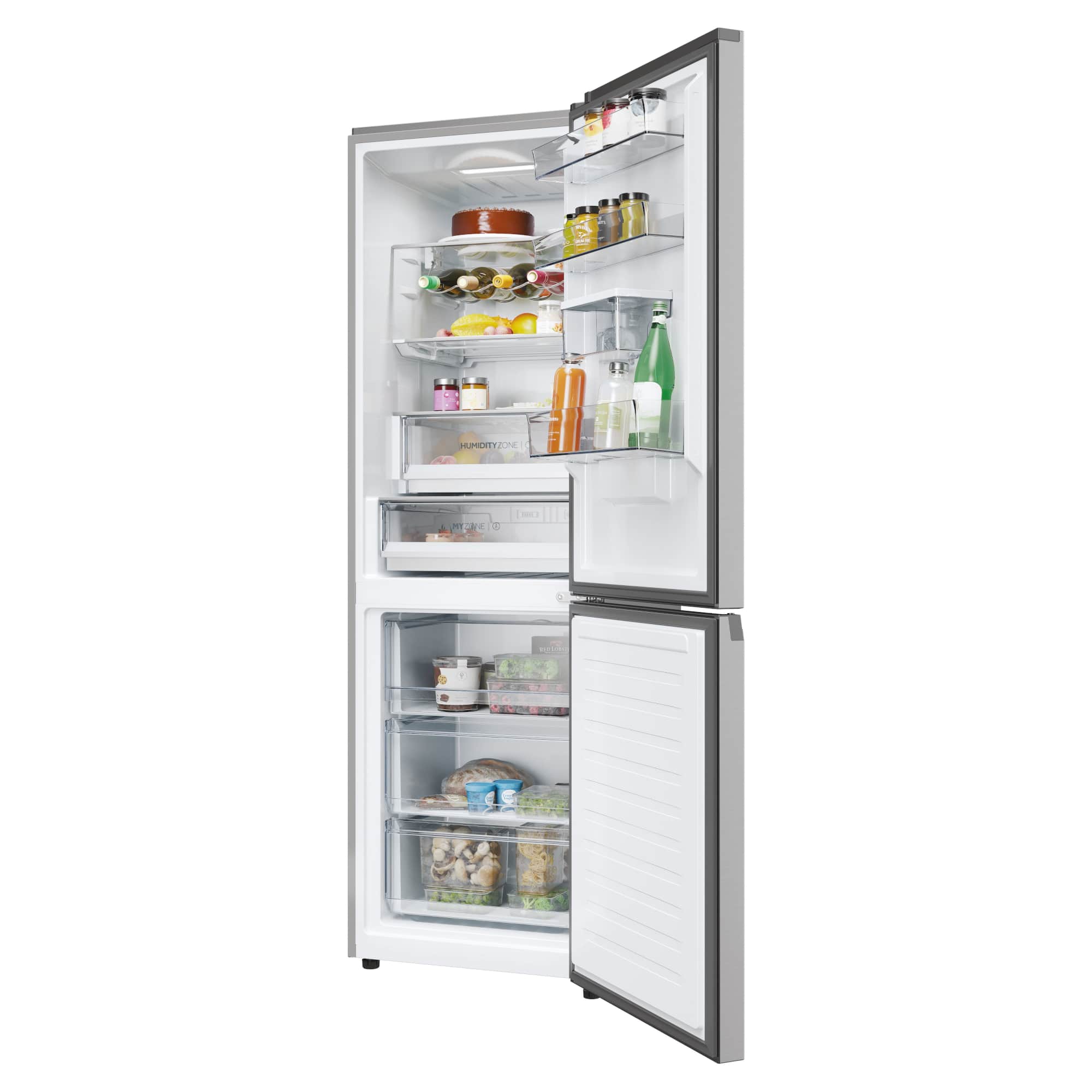 haier hdpw5618dwpk 600mm total no frost fridge freezer stainless steel Haier HDPW5618DWPK 600mm Total No Frost Fridge Freezer - Stainless Steel