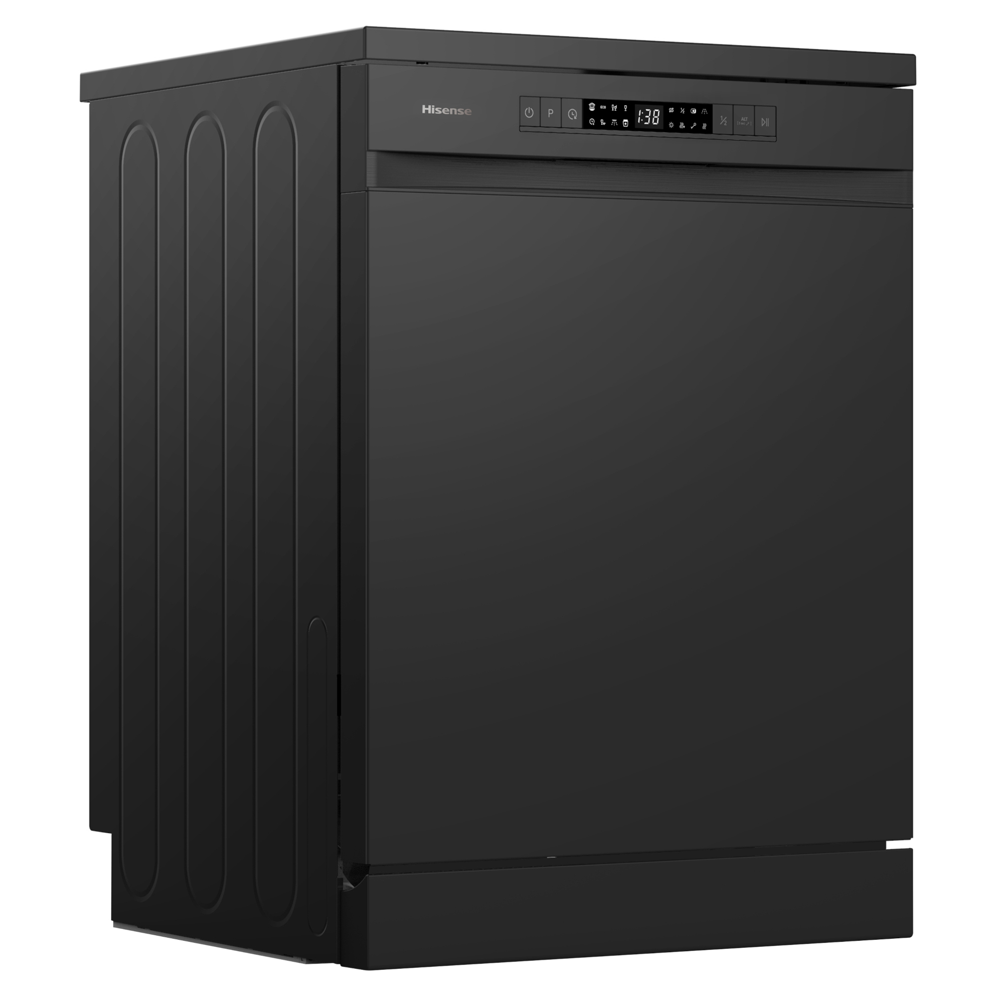 hisense hs622e90buk 13 place setting freestanding dishwasher black Hisense HS622E90BUK 13 Place Setting Freestanding Dishwasher - Black