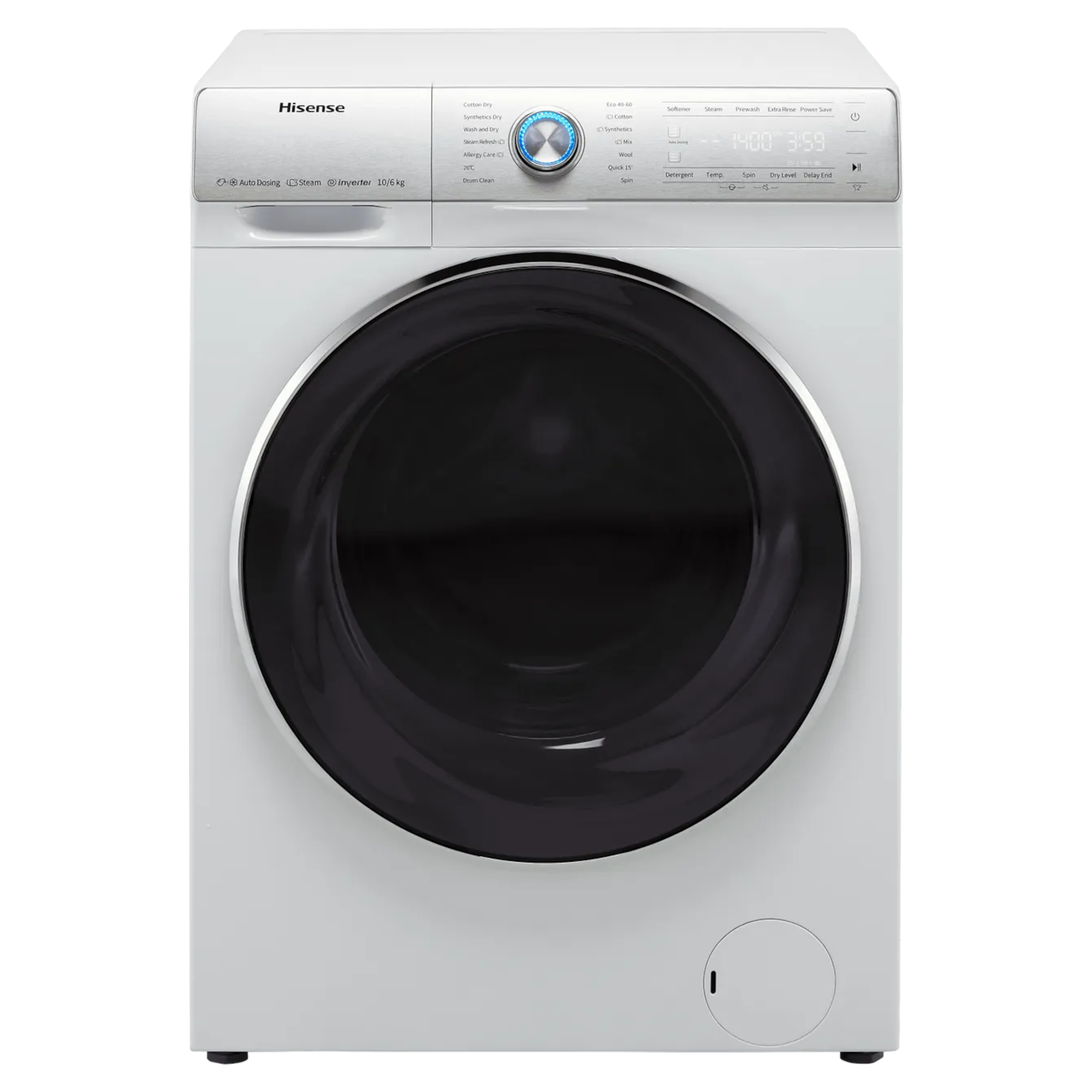 hisense wdqr1014evajm 10kg wash 6kg dry 1400rpm white Hisense WDQR1014EVAJM 10kg Wash 6kg Dry 1400rpm - White