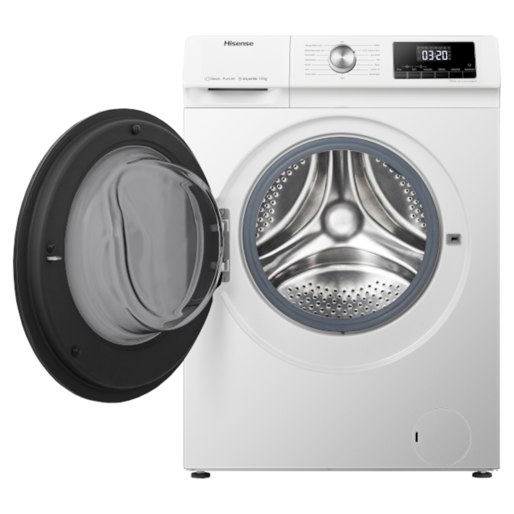 hisense wfqa9014evjm 9kg 1400rpm washing machine white Hisense WFQA9014EVJM 9kg 1400rpm Washing Machine - White