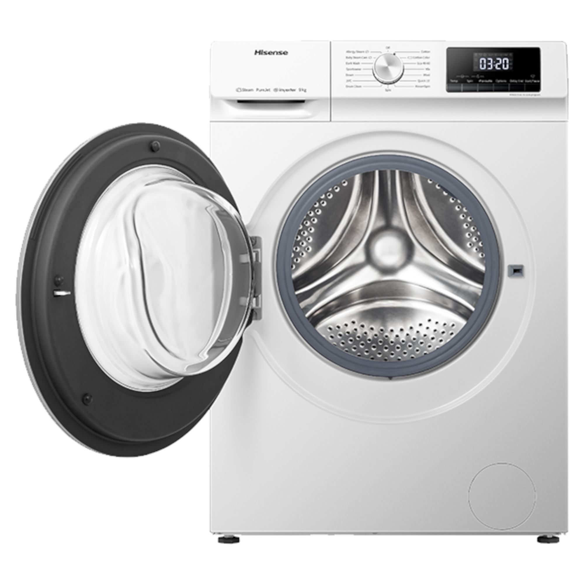 hisense wfqp9014evm 9kg load 1400rpm spin washing machine Hisense WFQP9014EVM 9kg Load 1400rpm Spin Washing Machine