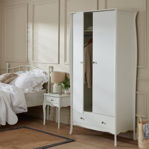 Home 2 Door 1 Drawer Wardrobe - White