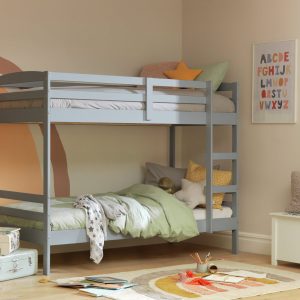 Home Josie Single Bunk Bed Frame - Grey