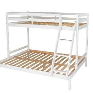 Home Kaycie Triple Bunk Bed Frame - White