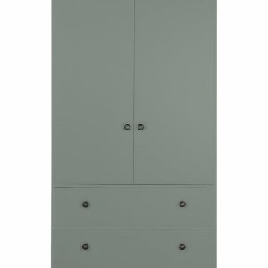 Home Kensington 2 Door 3 Drawer Wardrobe - Sage Green
