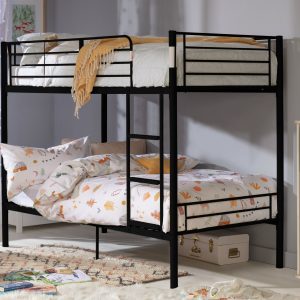 Home Mason Metal Bunk Bed - Black