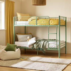 Home Mason Single Metal Bunk Bed - Sage Green
