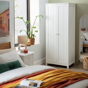 Home Scandinavia 2 Door Wardrobe - White
