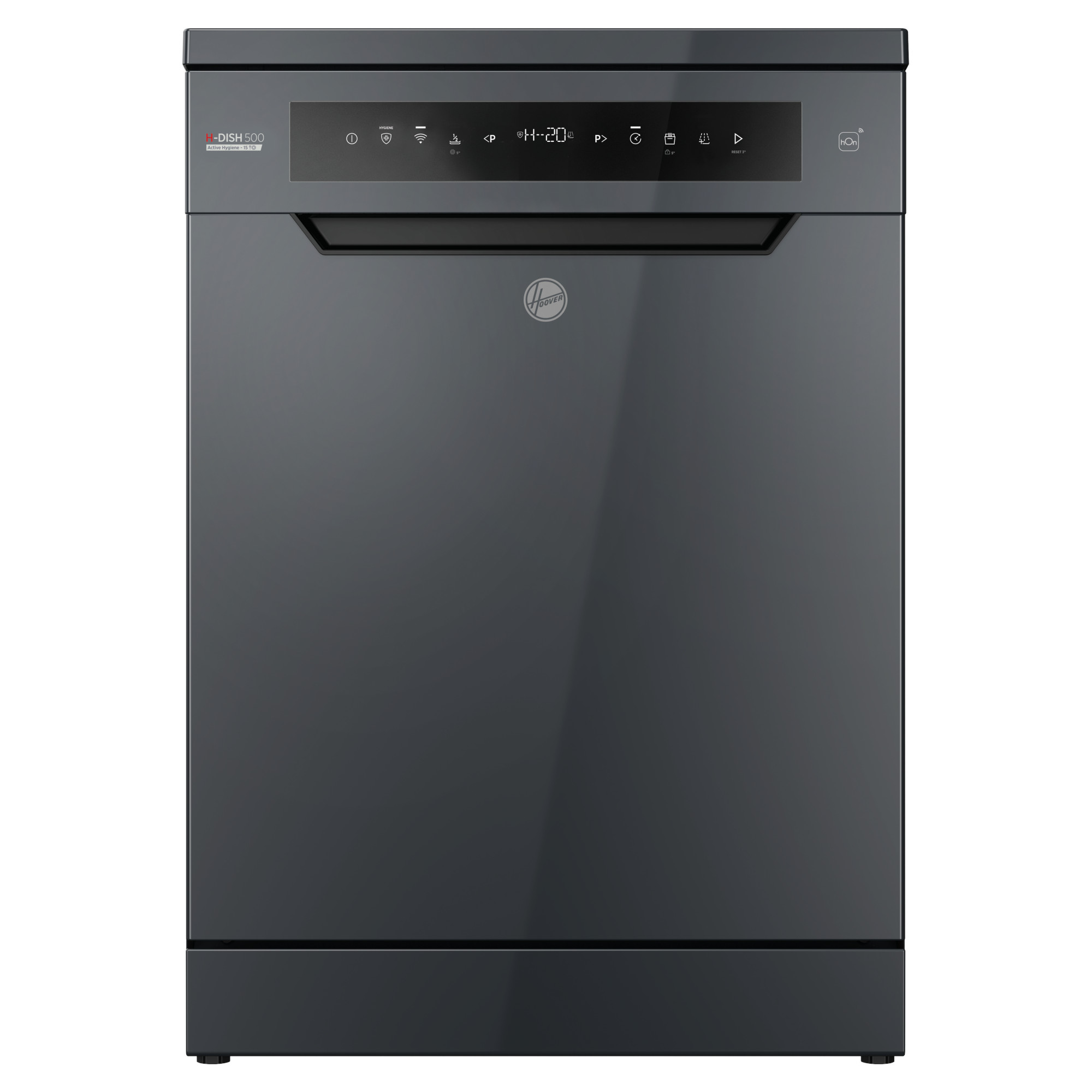 hoover hf5c7f0a 80 wi fi dishwasher graphite Hoover HF5C7F0A-80 Wi-Fi Dishwasher - Graphite