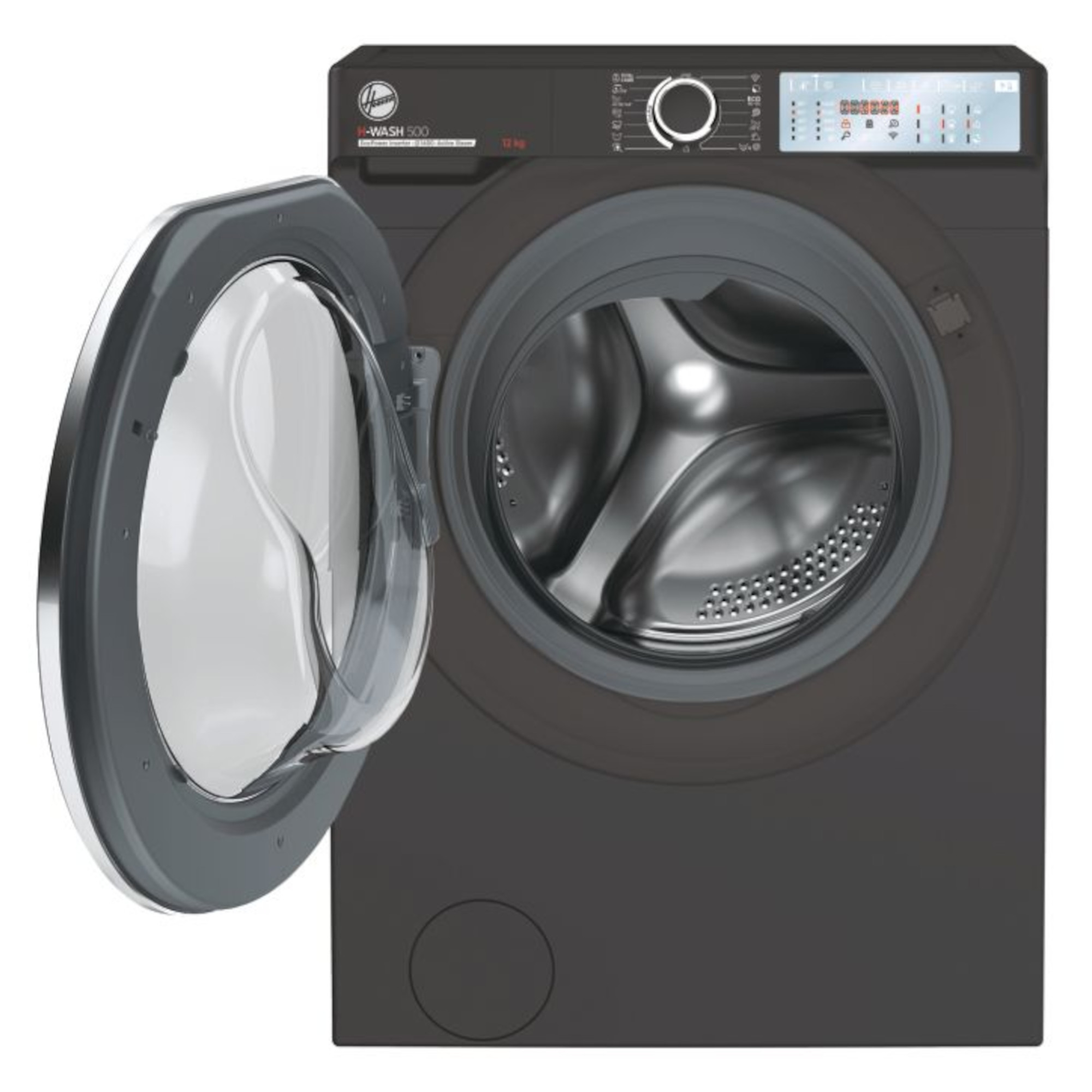 hoover hwb412ambcr 12kg 1400rpm washing machine graphite Hoover HWB412AMBCR 12kg 1400rpm Washing Machine - Graphite