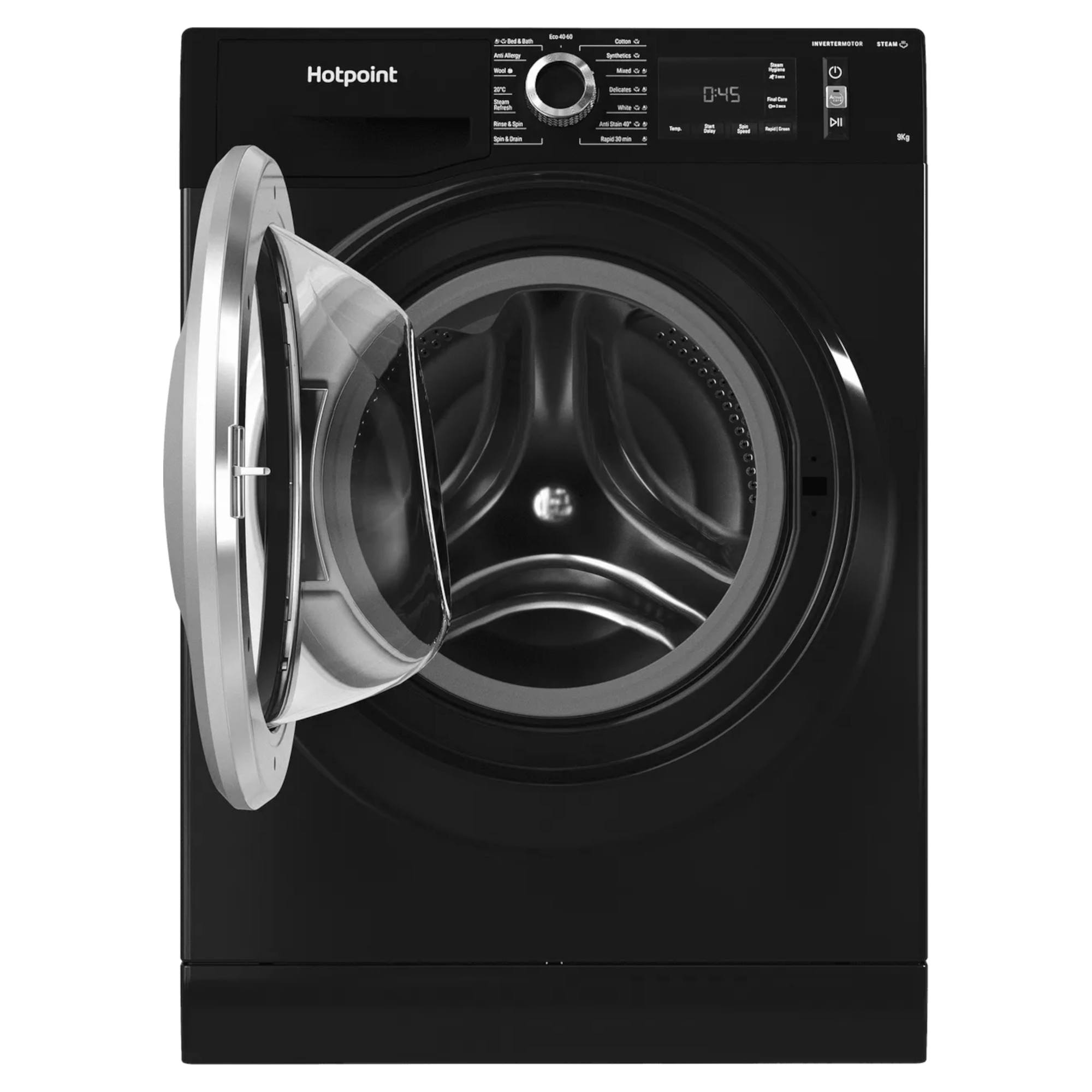 hotpoint activecare nm11 946 bcaukn 9kg washing machine black Hotpoint ActiveCare NM11 946 BCAUKN 9kg Washing Machine - Black