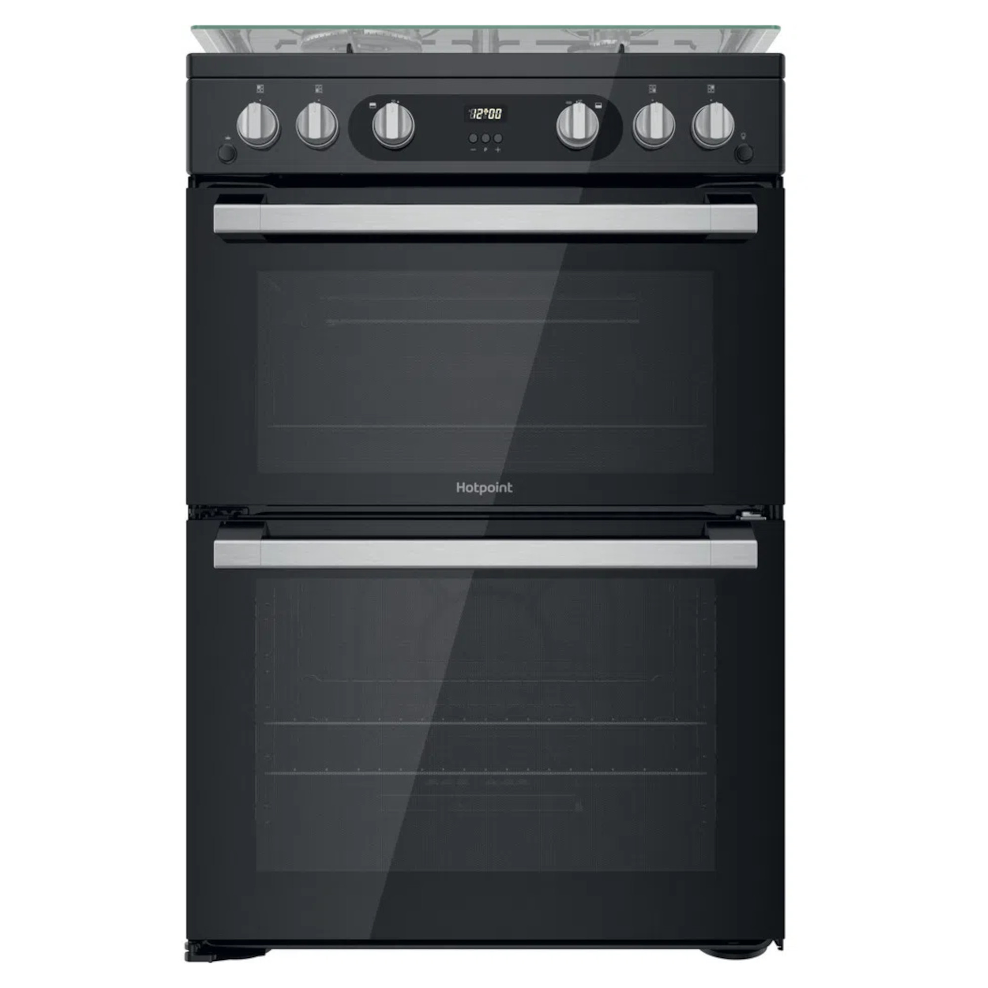 hotpoint hdm67g0c2cbuk 600mm freestanding double gas cooker Hotpoint HDM67G0C2CBUK 600mm Freestanding Double Gas Cooker