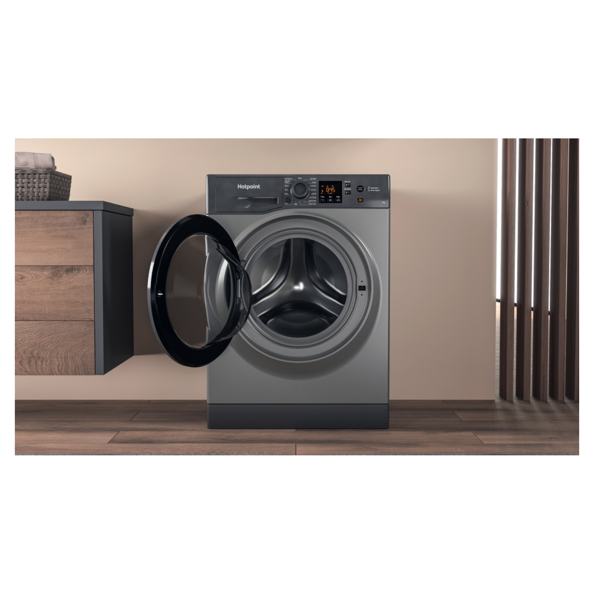 hotpoint nswf743uggukn 7kg 1400rpm spin freestanding washing machine Hotpoint NSWF743UGGUKN 7kg 1400rpm Spin Freestanding Washing Machine