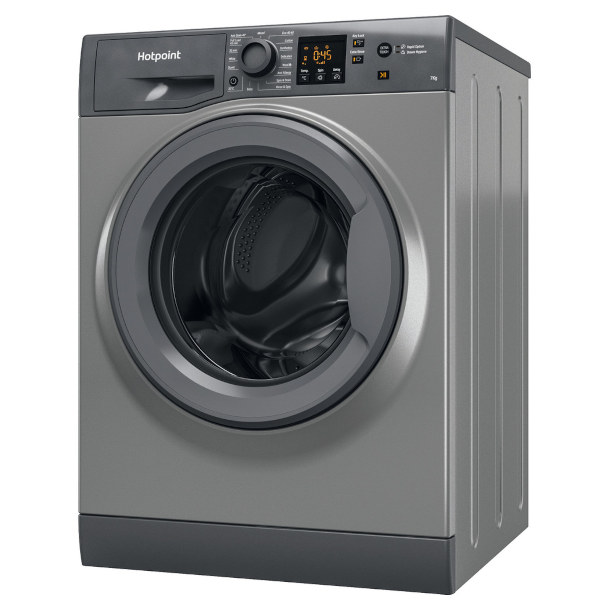 hotpoint nswf743uggukn 7kg 1400rpm spin freestanding washing machine Hotpoint NSWF743UGGUKN 7kg 1400rpm Spin Freestanding Washing Machine