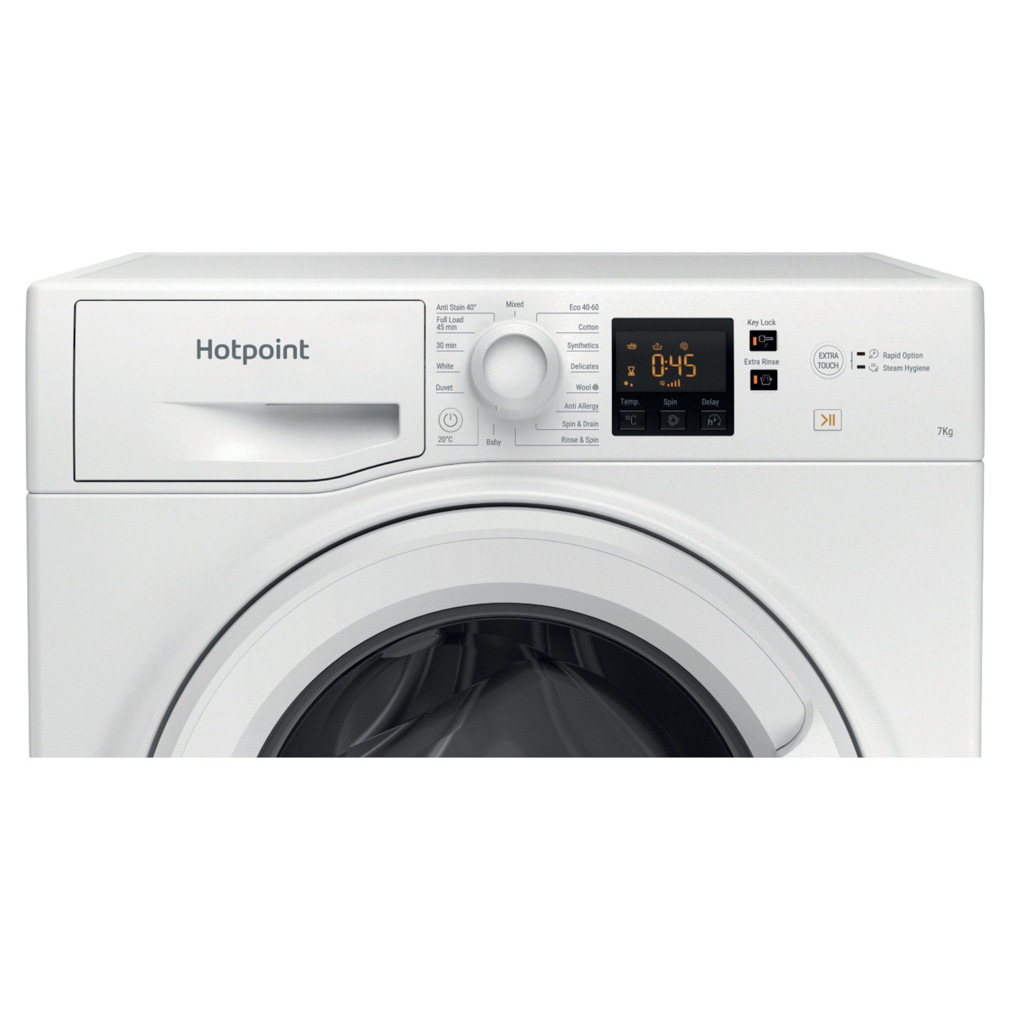 hotpoint nswf743uwukn 7kg 1400rpm washing machine Hotpoint NSWF743UWUKN 7kg 1400rpm Washing Machine
