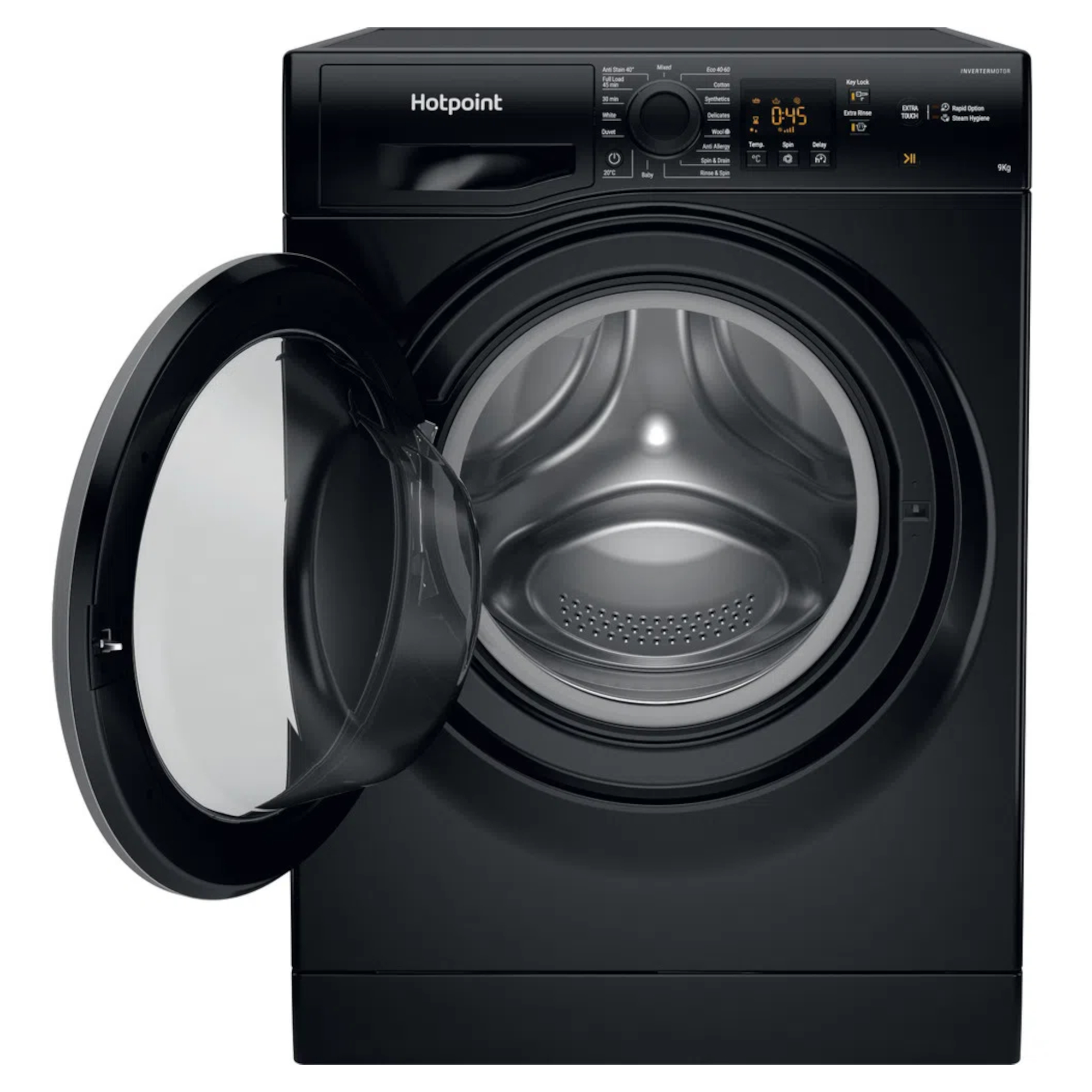 hotpoint nswf945cbsukn 9kg 1400rpm washing machine black Hotpoint NSWF945CBSUKN 9kg 1400rpm Washing Machine - Black