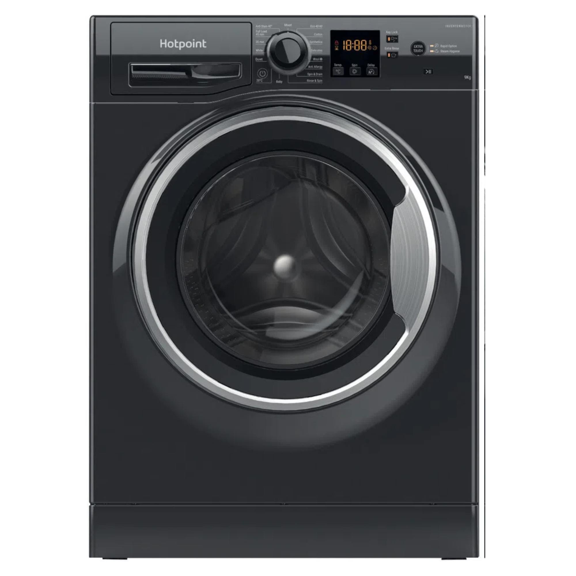 hotpoint nswf945cbsukn 9kg 1400rpm washing machine black Hotpoint NSWF945CBSUKN 9kg 1400rpm Washing Machine - Black