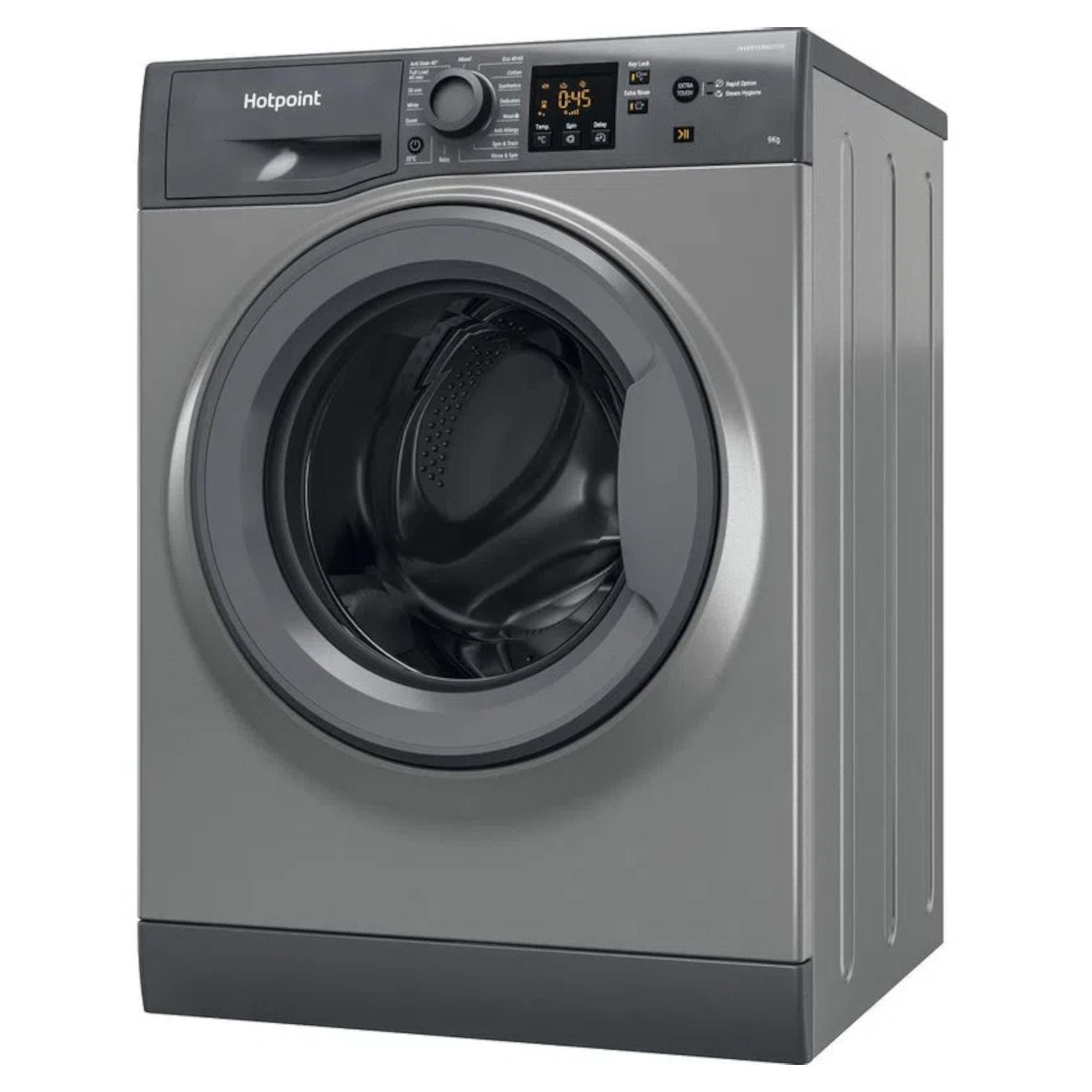 hotpoint nswf945cggukn 9kg 1400rpm spin freestanding washing machine Hotpoint NSWF945CGGUKN 9kg 1400rpm Spin Freestanding Washing Machine
