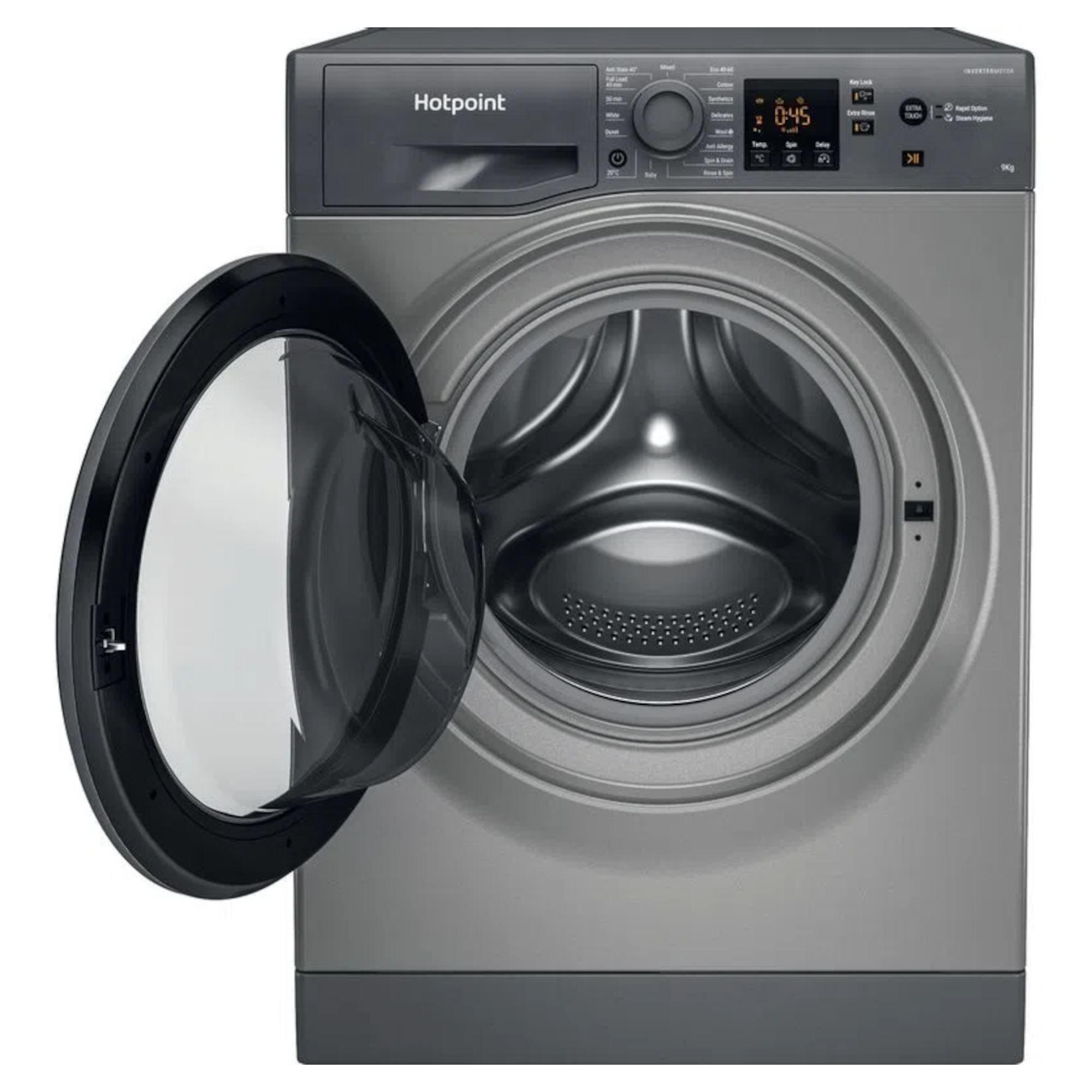 hotpoint nswf945cggukn 9kg 1400rpm spin freestanding washing machine Hotpoint NSWF945CGGUKN 9kg 1400rpm Spin Freestanding Washing Machine