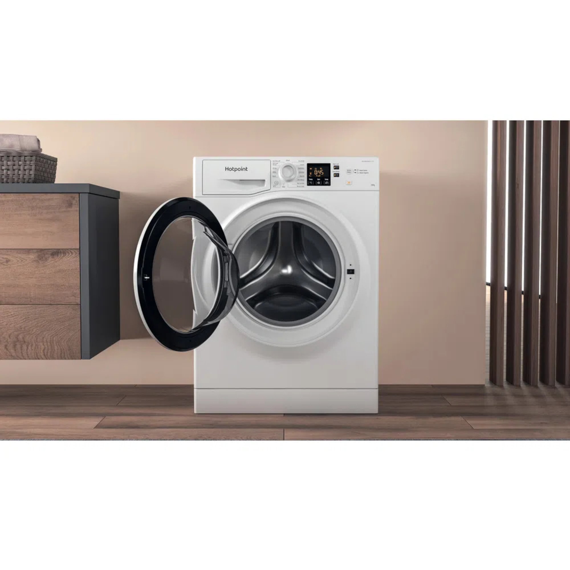 hotpoint nswm 1045c w uk n 10kg 1400rpm washing machine white Hotpoint NSWM 1045C W UK N 10kg 1400rpm Washing Machine - White