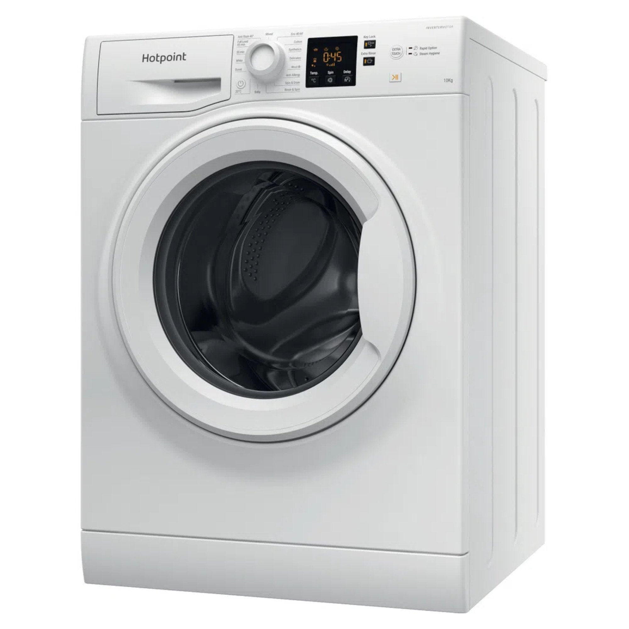 hotpoint nswm 1045c w uk n 10kg 1400rpm washing machine white Hotpoint NSWM 1045C W UK N 10kg 1400rpm Washing Machine - White